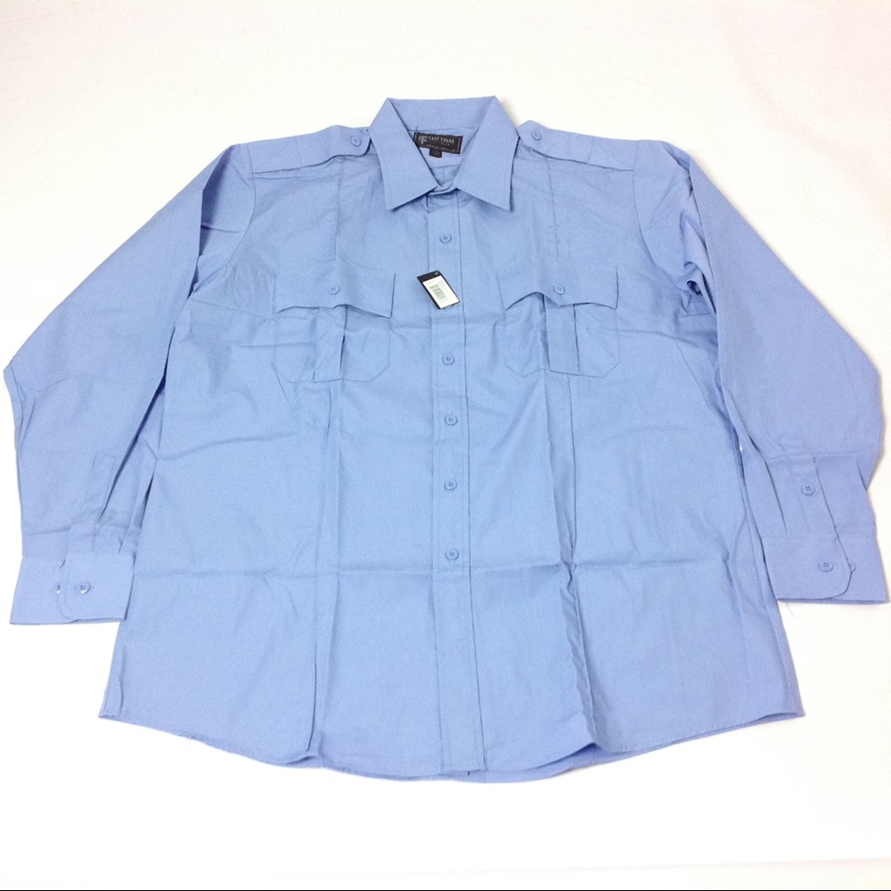 Tact Squad Men's Shirt Size XL 17-171/2 Blue